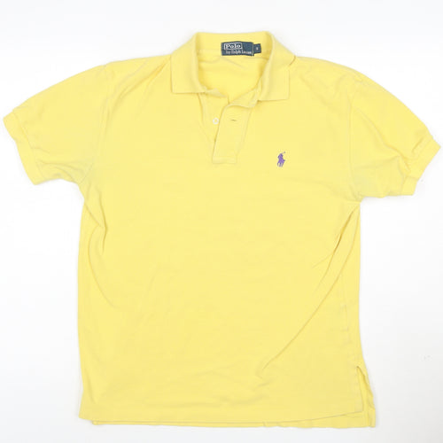 Ralph Lauren Men’s Yellow Classic Fit Cotton Polo Shirt Size S