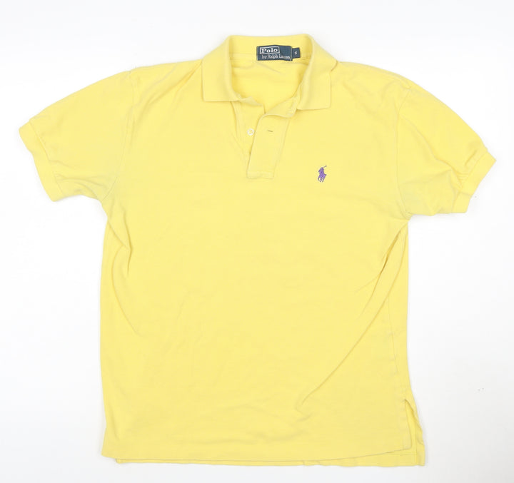 Ralph Lauren Men’s Yellow Classic Fit Cotton Polo Shirt Size S