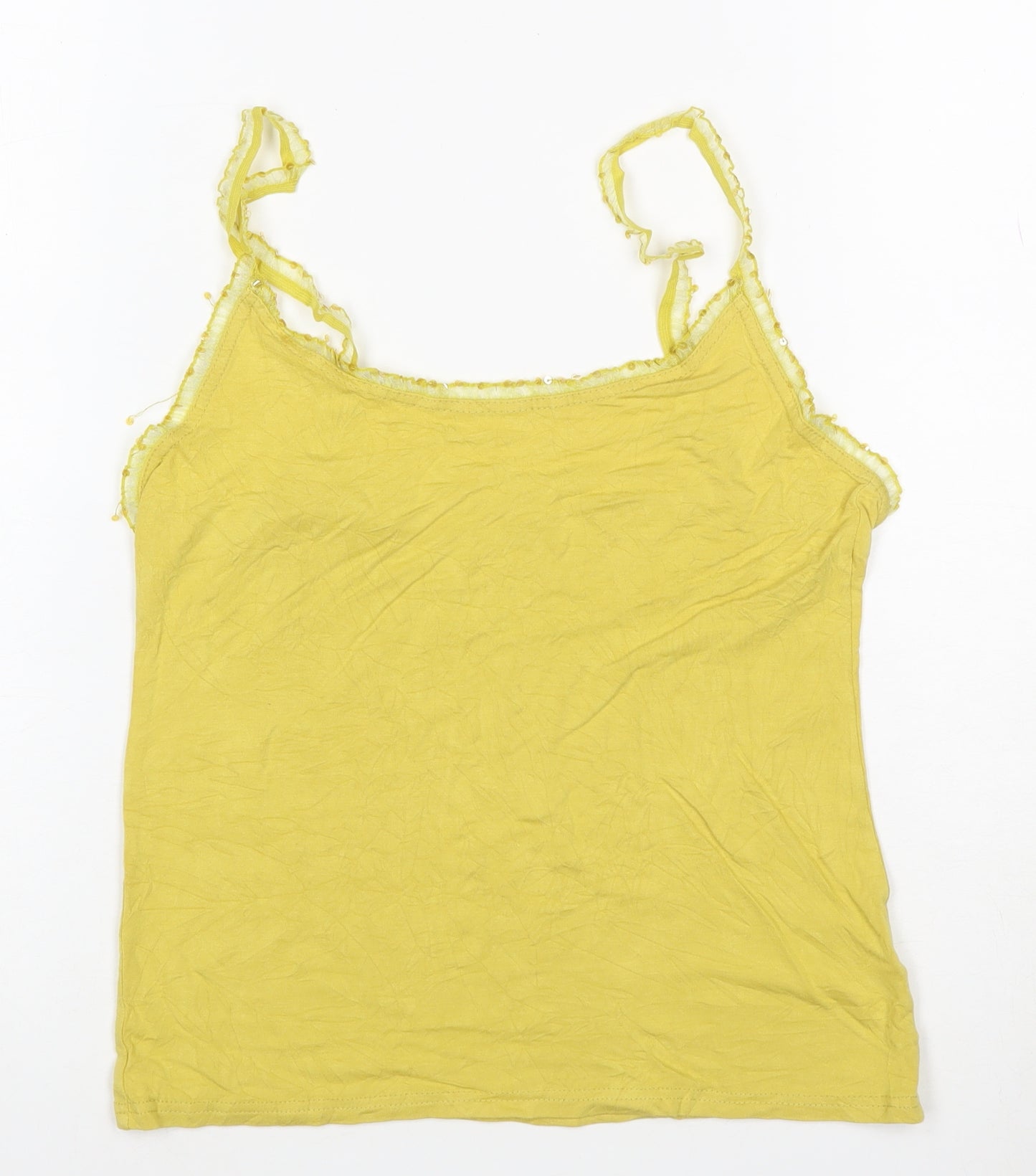 Phase Eight Womens Yellow Viscose Camisole Tank Top Size 14