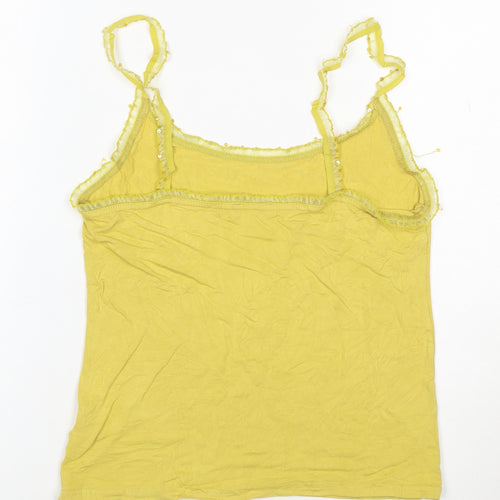 Phase Eight Womens Yellow Viscose Camisole Tank Top Size 14