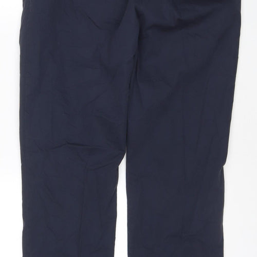 Marks and Spencer Men's Blue Chino Trousers 36W 29L Cotton Blend