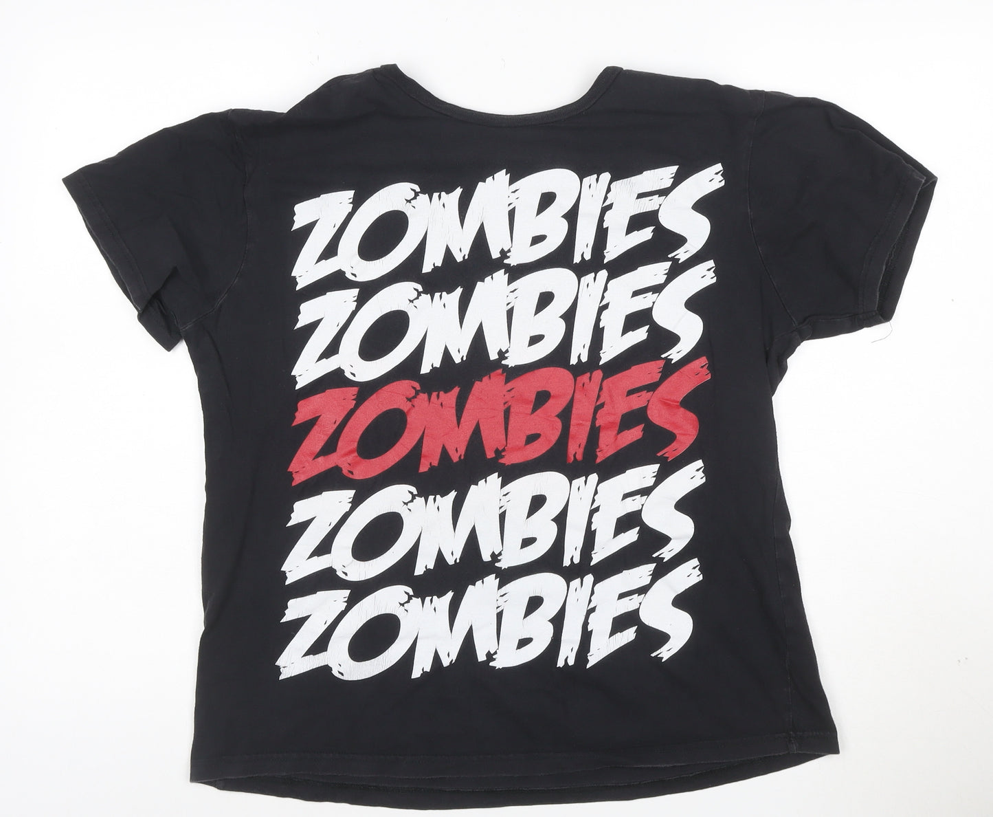 Bluenotes Men's Black Zombies Graphic Cotton T-Shirt M