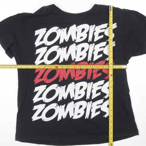 Bluenotes Men's Black Zombies Graphic Cotton T-Shirt M