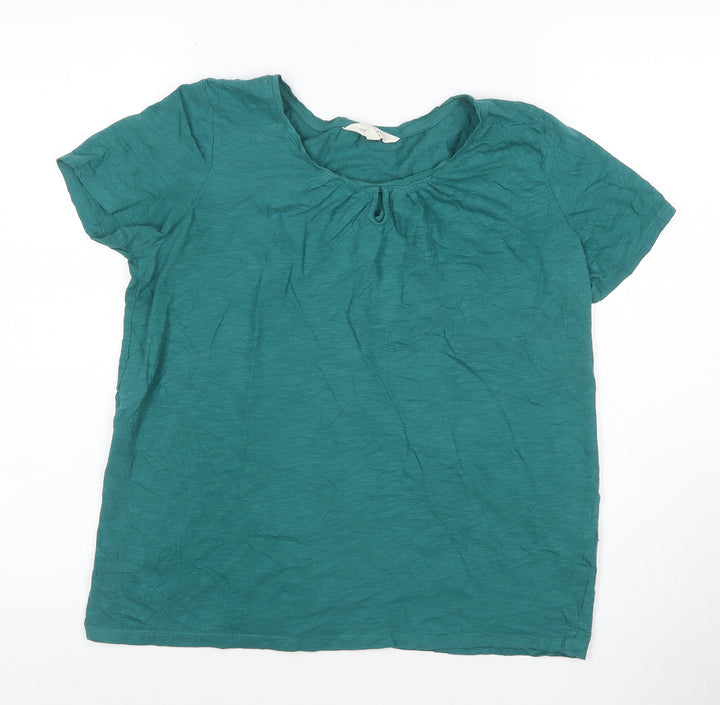 Seasalt Cornwall Women's Green Organic Cotton T-Shirt Size 10
