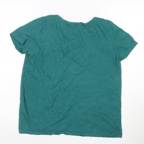 Seasalt Cornwall Women's Green Organic Cotton T-Shirt Size 10