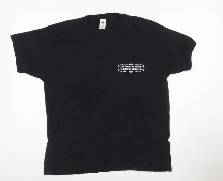 Fruit of the Loom Unisex Black Country Music Experience T-Shirt Size L