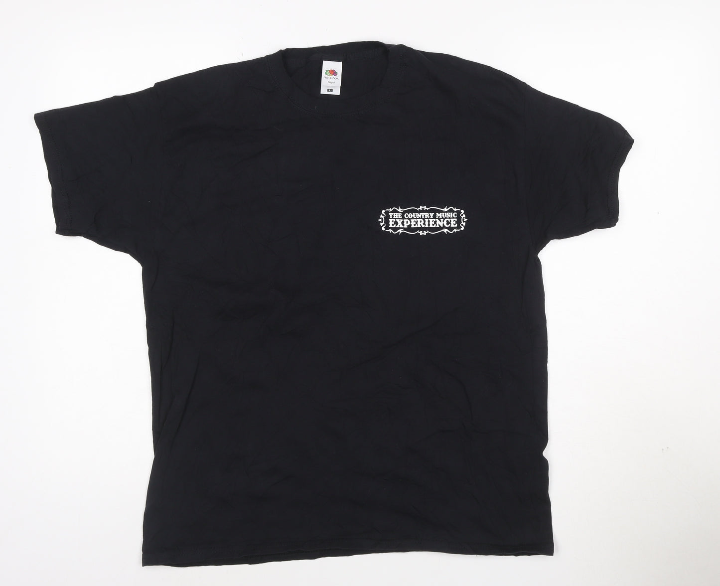 Fruit of the Loom Unisex Black Country Music Experience T-Shirt Size L