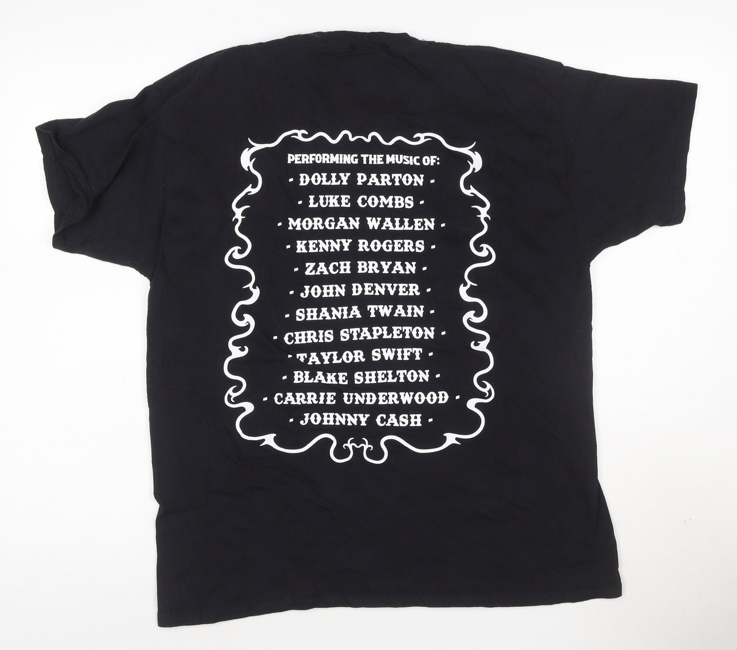 Fruit of the Loom Unisex Black Country Music Experience T-Shirt Size L