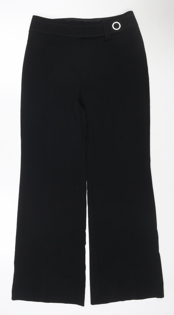 Marks and Spencer Autograph Women's Black UK 8 Wide-Leg Trousers
