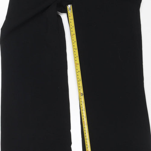 Marks and Spencer Autograph Women's Black UK 8 Wide-Leg Trousers