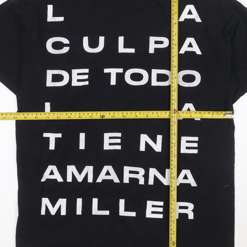 Amarna Miller Men's Black Graphic Quote T-Shirt Size M