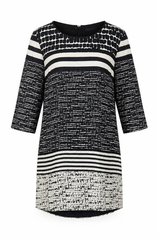 Front view of Marks & Spencer Women's Black Shift Dress, size 8