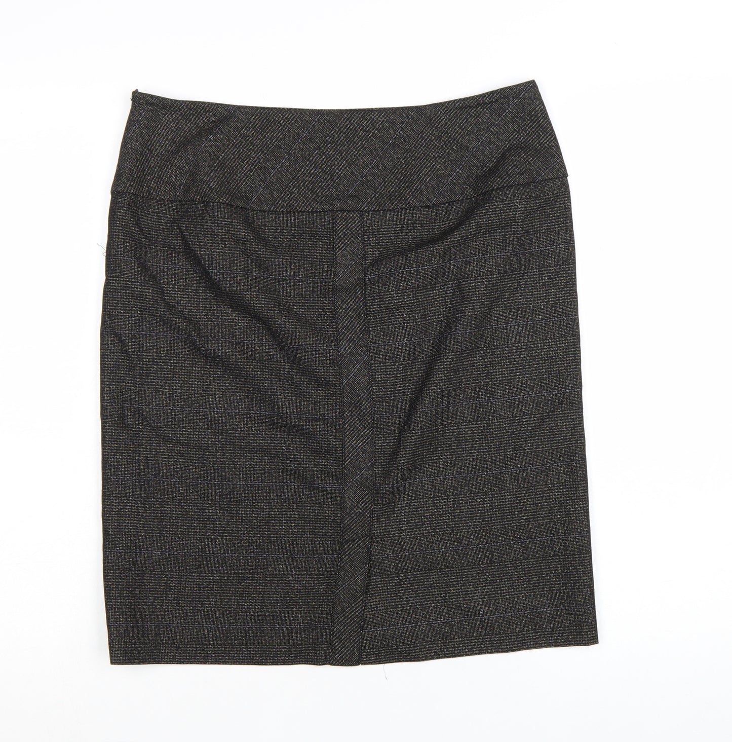 MNG Suit Women's Grey Check Pencil Skirt Size 12 Workwear