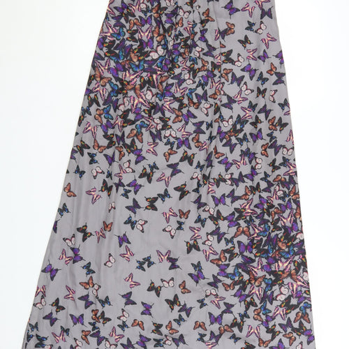 Ted Baker Women’s Grey Butterfly Maxi Halter Dress Size 8