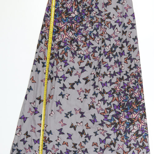 Ted Baker Women’s Grey Butterfly Maxi Halter Dress Size 8