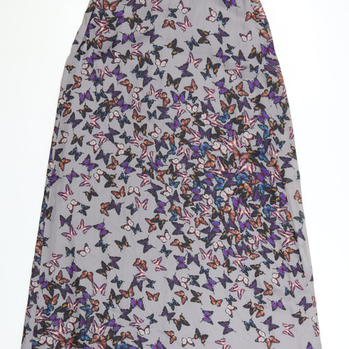 Ted Baker Women’s Grey Butterfly Maxi Halter Dress Size 8