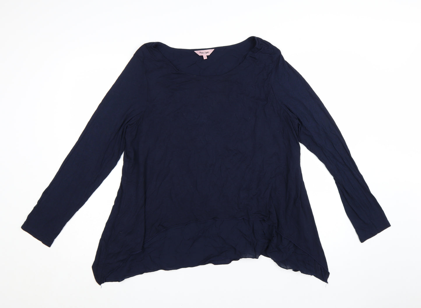 Phase Eight Women's Blue Long Sleeve Tunic Blouse Size 16