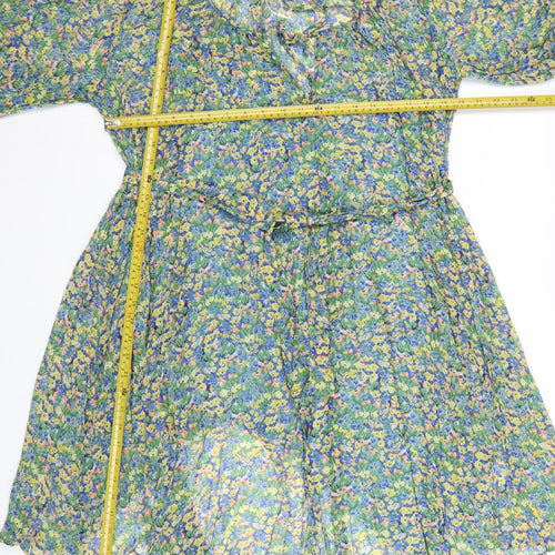 Marks and Spencer Women’s Multicoloured Floral A-Line Knee Length Dress Size 10