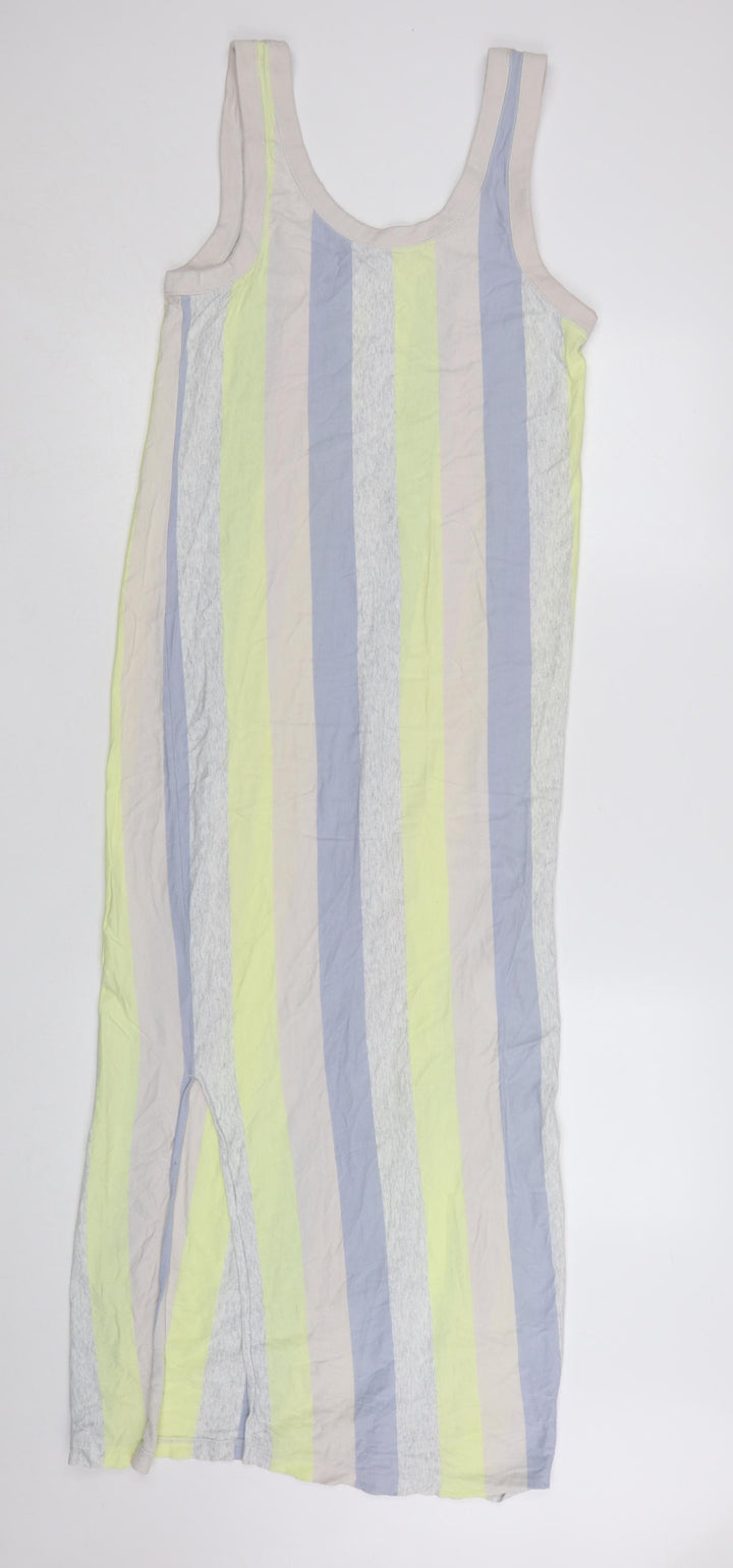 COS Women Multicoloured Striped Cotton Tank Midi Dress Size S
