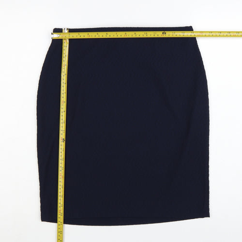 Roman Women’s Blue Size 12 Pencil Skirt Stretch Jersey Workwear