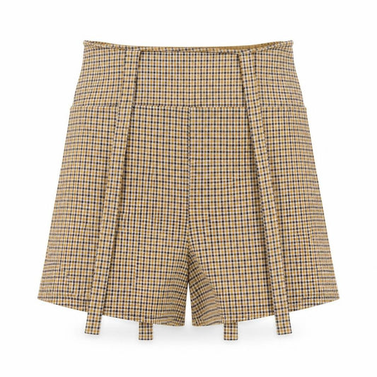 ASOS Women’s Multicoloured Check Paperbag Shorts Size 14