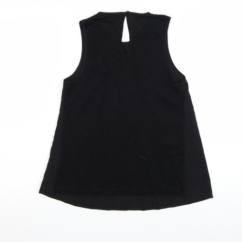 French Connection Women's Black XS Pleated Sleeveless Blouse