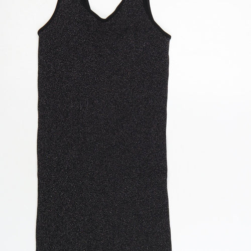 Urban Outfitters Women’s Black Glitter Bodycon Mini Dress Size S