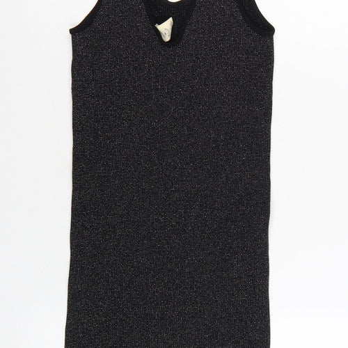 Urban Outfitters Women’s Black Glitter Bodycon Mini Dress Size S