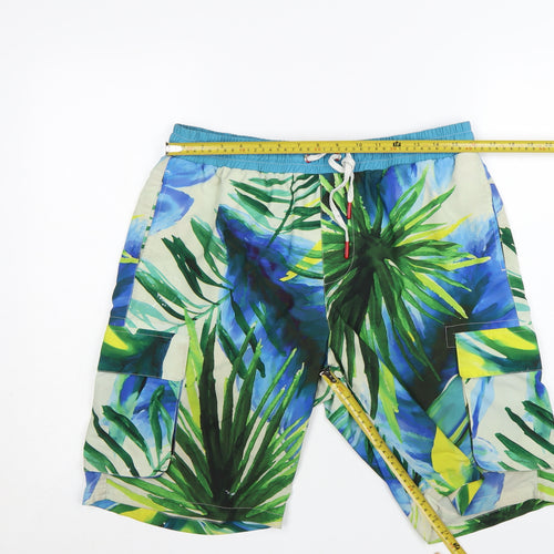 SoulCal&Co Men's Multicoloured Tropical Board Shorts L