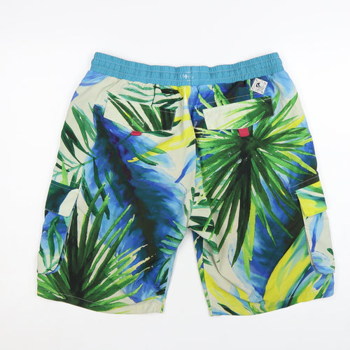 SoulCal&Co Men's Multicoloured Tropical Board Shorts L