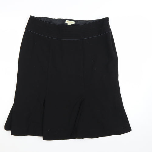 Monsoon Women Black Knee Length A-Line Skirt Size 16