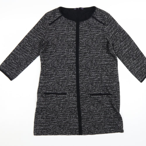 Marks and Spencer Women's Grey Knit Shift Dress Size 12