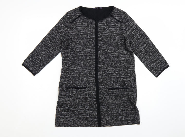 Marks and Spencer Women's Grey Knit Shift Dress Size 12