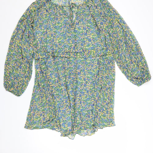 Marks and Spencer Women’s Multicoloured Floral Fit & Flare Dress Size 16