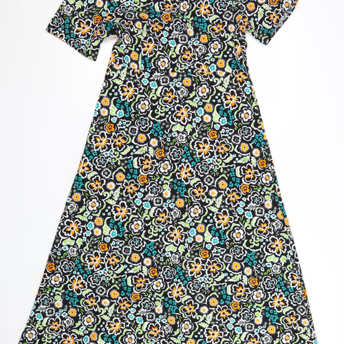 Finery Women's Multicoloured Floral A-Line Midi Dress UK 10