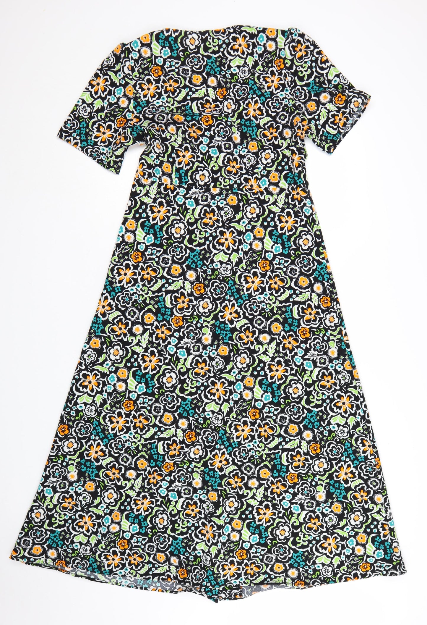 Finery Women's Multicoloured Floral A-Line Midi Dress UK 10