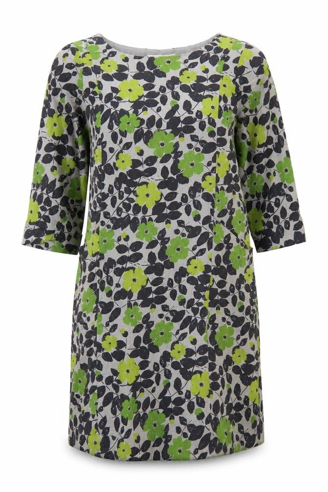 Front view of Seasalt Cornwall Women’s Multicoloured Floral Shift Dress UK 12