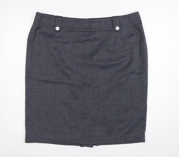 Marks and Spencer Women’s Grey Wool Blend Pencil Skirt Size 22