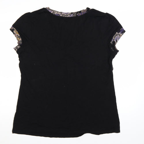 Rocha John Rocha Women's Black Floral Wrap Blouse Size 20