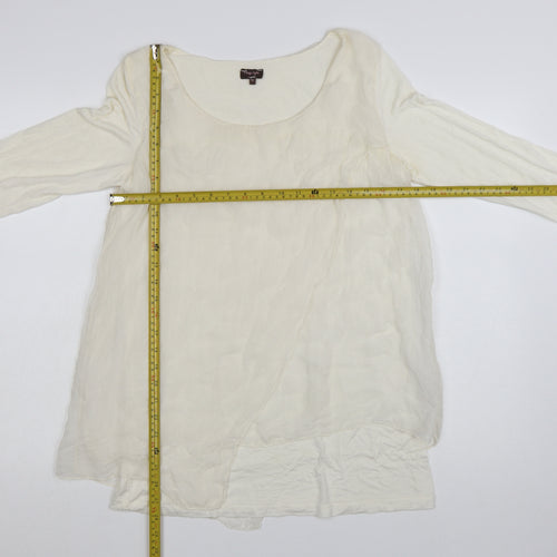 Phase Eight Women’s Ivory Silk Blend Tunic Blouse M