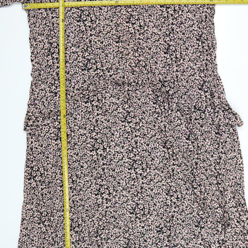 Marks and Spencer Women’s Multicoloured Floral Midi A-Line Dress Size 20
