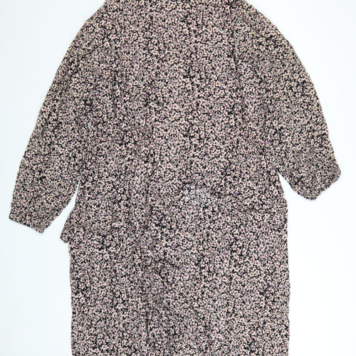 Marks and Spencer Women’s Multicoloured Floral Midi A-Line Dress Size 20