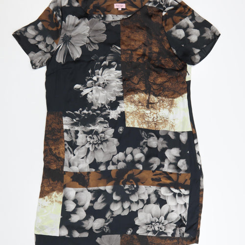 Phase Eight Women's Multicoloured Floral Shift Dress Size 14