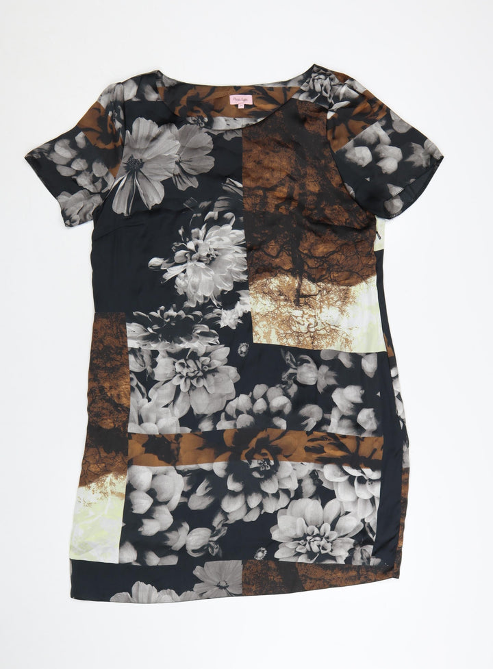 Phase Eight Women's Multicoloured Floral Shift Dress Size 14