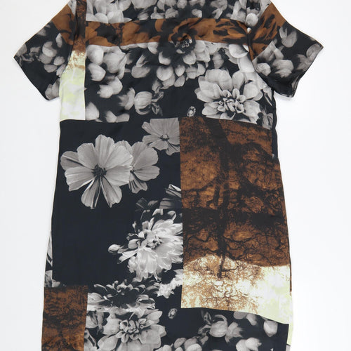 Phase Eight Women's Multicoloured Floral Shift Dress Size 14