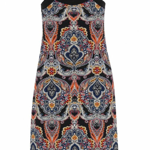 Wallis Petite Multicoloured Paisley Midi Tank Dress UK 10