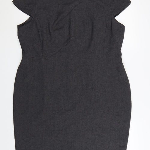 Marks and Spencer Women’s Grey Sheath Work Dress Size 22