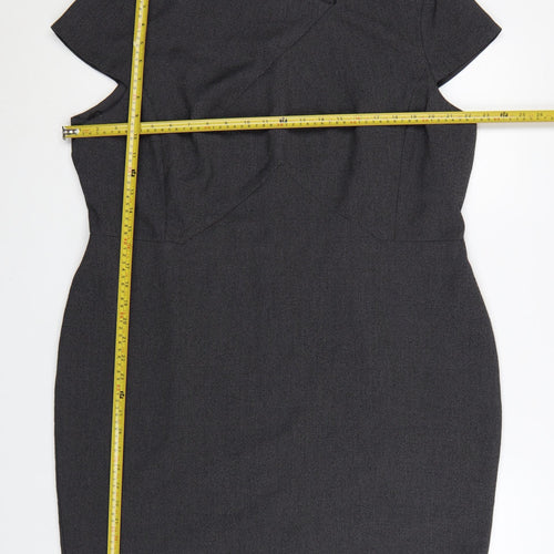 Marks and Spencer Women’s Grey Sheath Work Dress Size 22