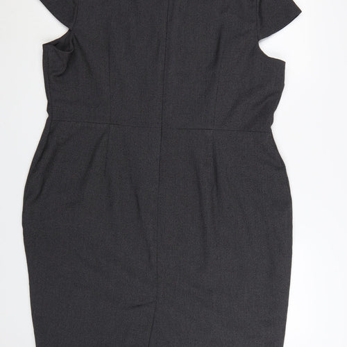 Marks and Spencer Women’s Grey Sheath Work Dress Size 22