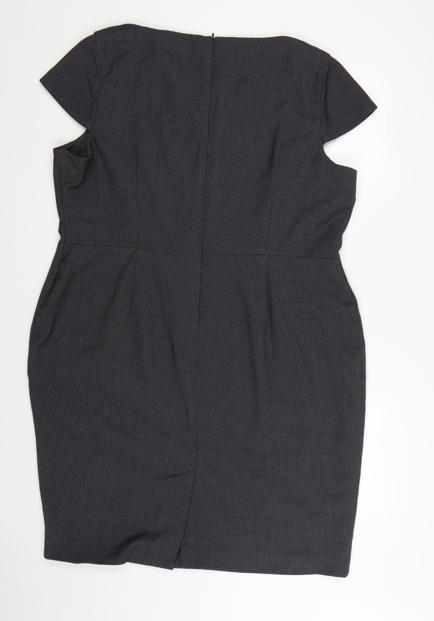 Marks and Spencer Women’s Grey Sheath Work Dress Size 22